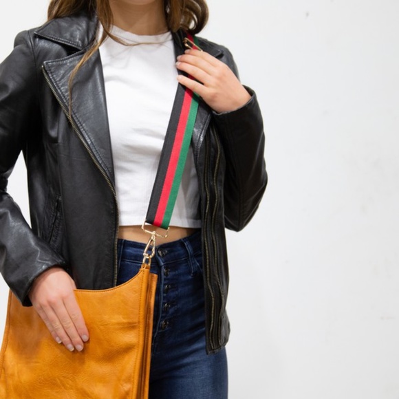 NWT Striped Adjustable Cross-body Bag Strap - Picture 4 of 5